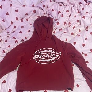 Dickies Maroon Hoodie with Logo